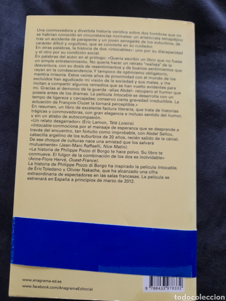 Libros: Intocable. Philippe Pozzo di Borgo - Foto 2