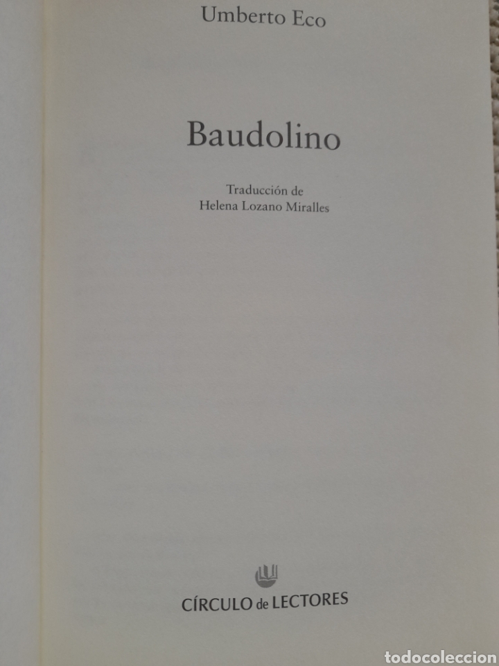 Libros: Baudolino. Umberto Eco - Foto 3