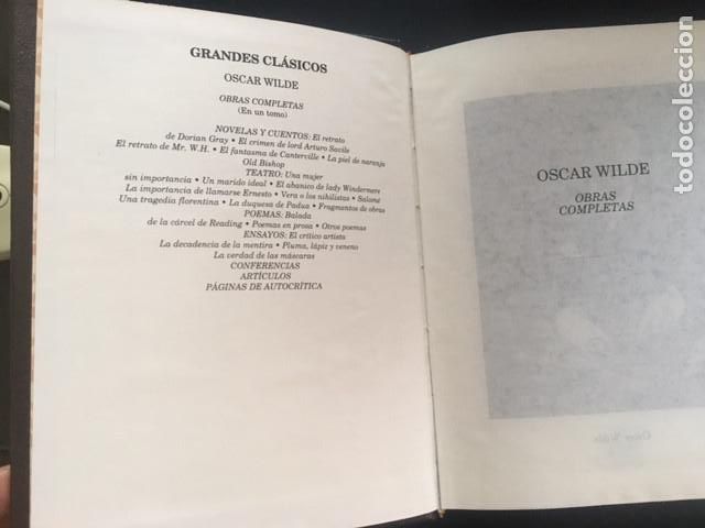 Libros: Obras completas de Oscar Wilde - Foto 2