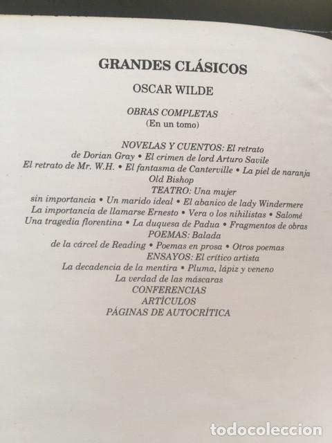 Libros: Obras completas de Oscar Wilde - Foto 3