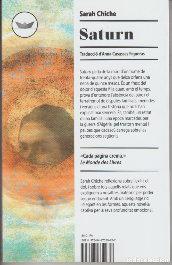 Libros: SATURN - SARAH CHICHE - ED. DEL PERISCOPI 2022 - Foto 1