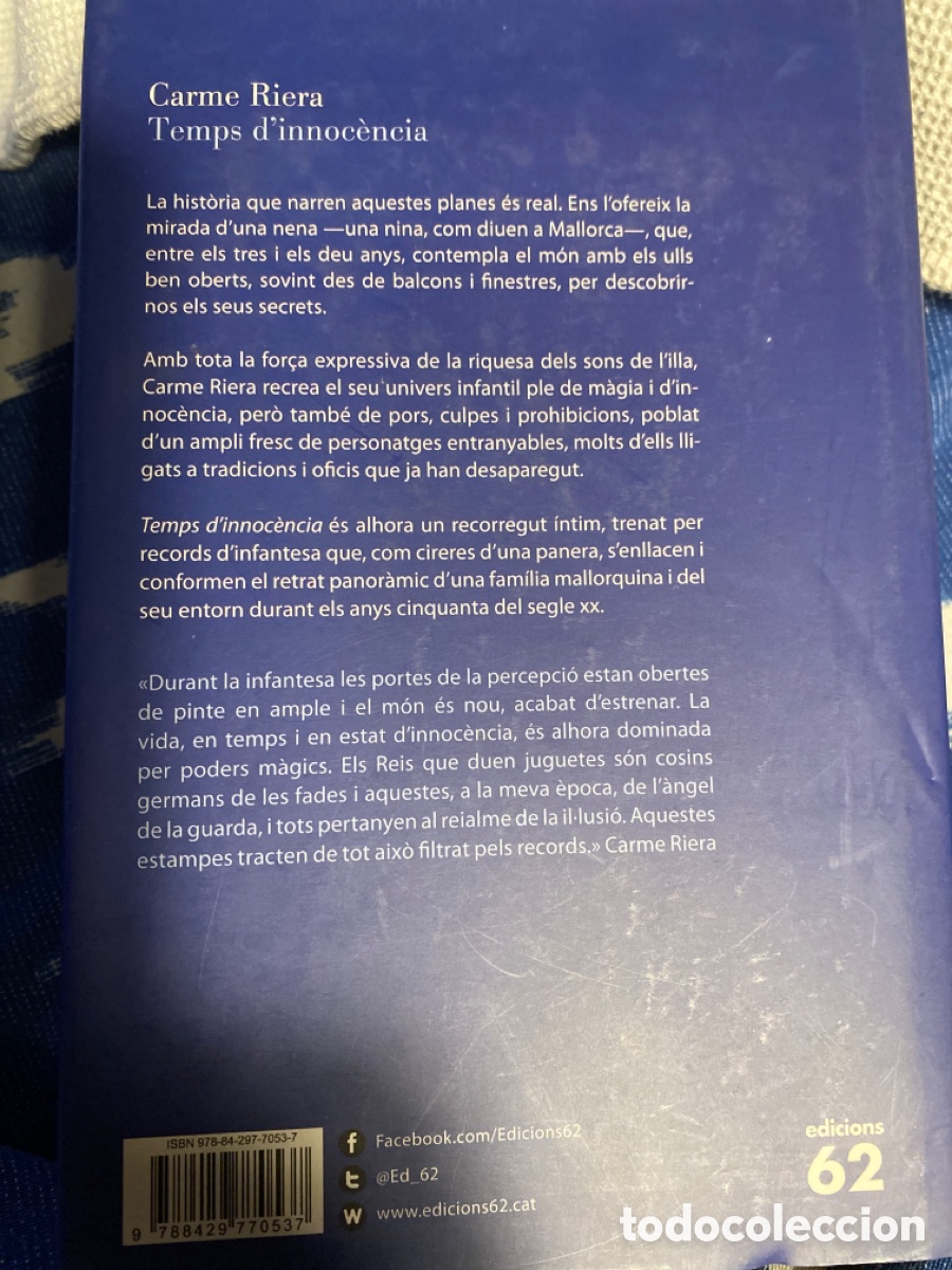 Libros: TEMPS D&rsquo;INOC&Egrave;NCIA de Carme Riera - Foto 2