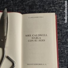Libros: MRS. CADWELL HABLA CON SU HIJO / CAMILO JOSÉ CELA -ED. SALVAT - TAPA DURA. Lote 402484509