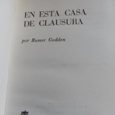 Libros: BARIBOOK 107. EN ESTA CASA DE CLAUSURA RUMER GODDEN PLAZA