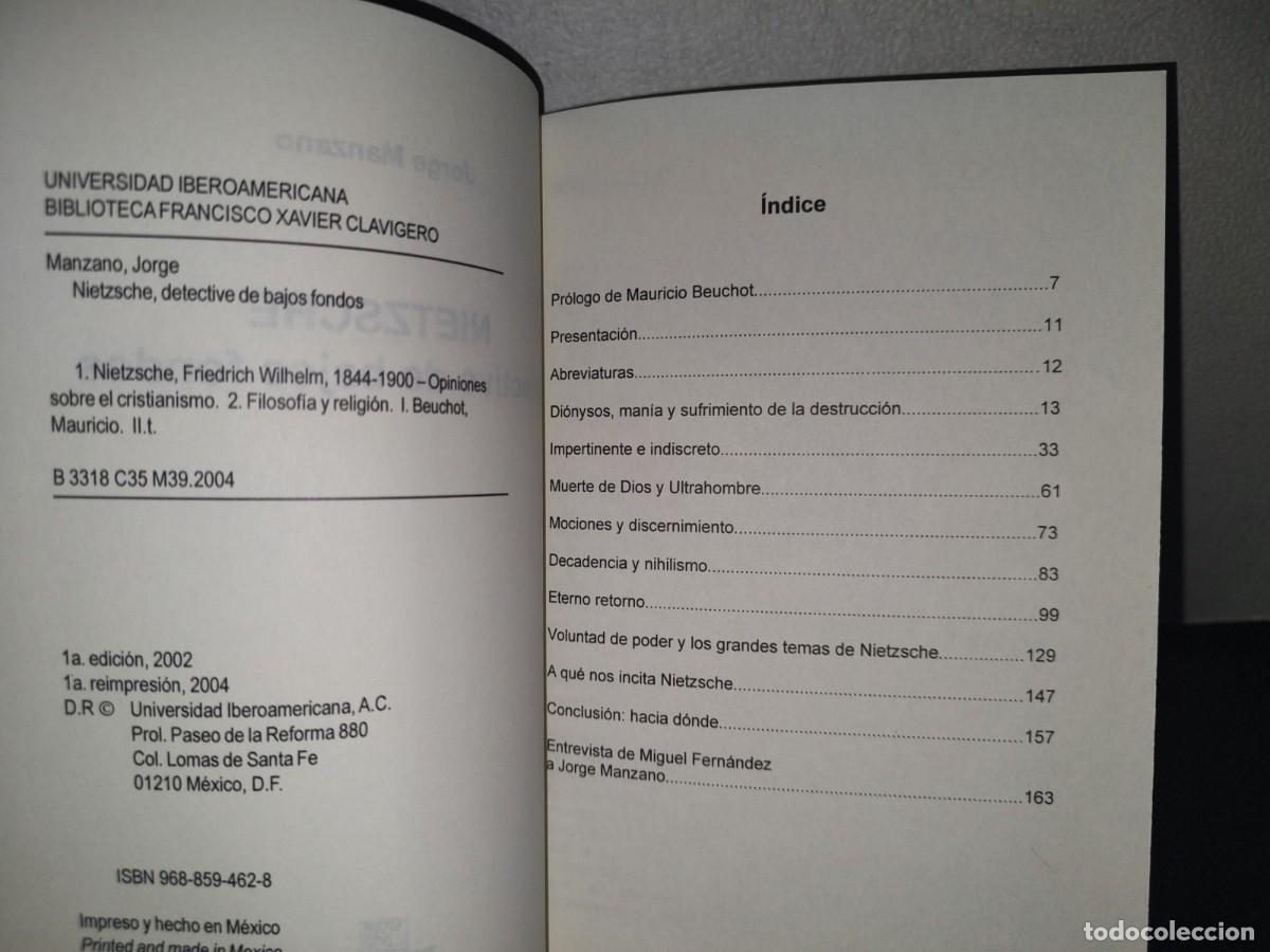 Libros: 71- FRIEDRICH NIETZSCHE - JORGE MANZANO - Foto 3