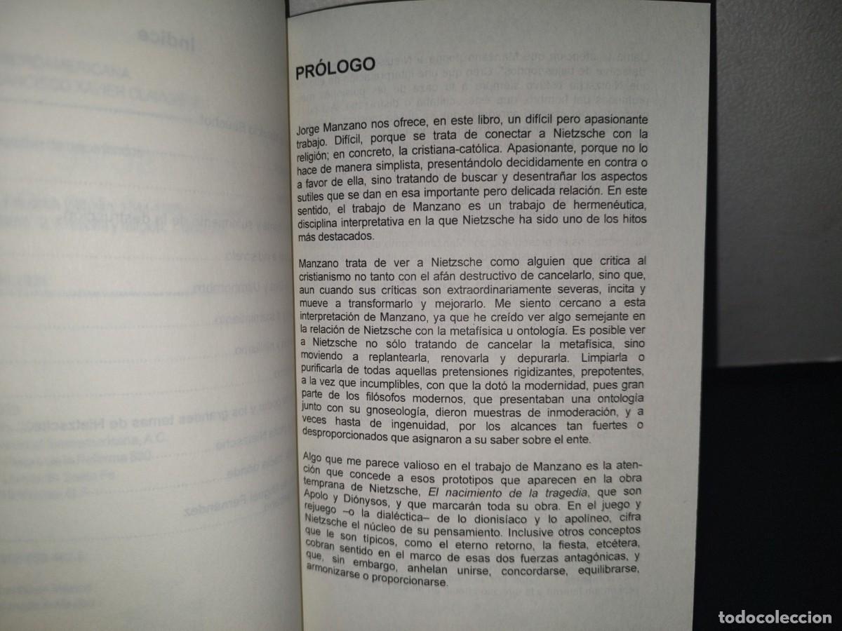 Libros: 71- FRIEDRICH NIETZSCHE - JORGE MANZANO - Foto 4