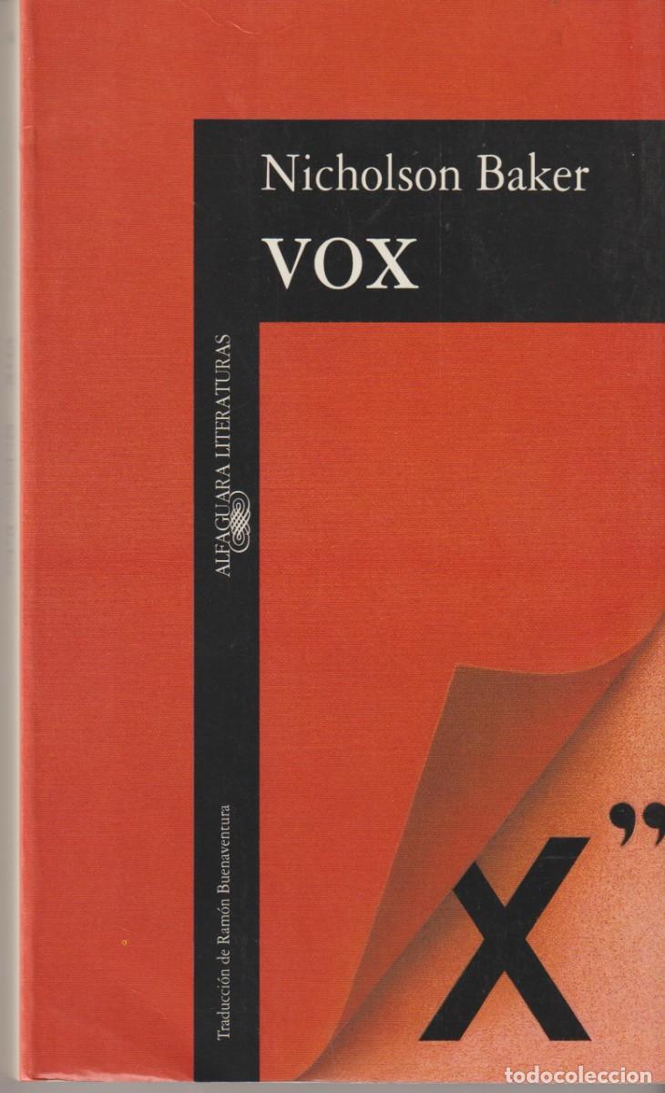Libros: VOX - NICHOLSON BAKER - Foto 1