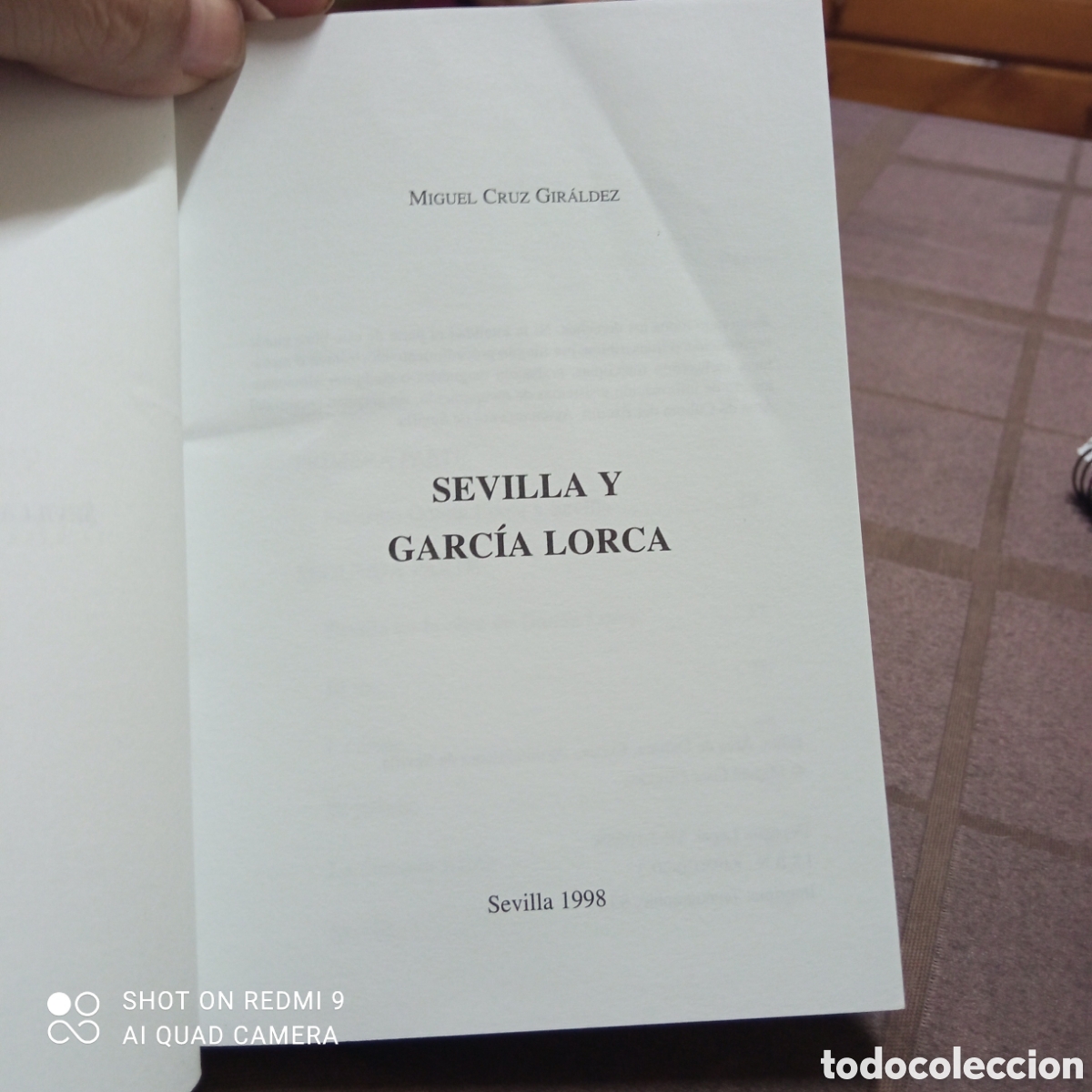 Libros: Sevilla y Garc&iacute;a Lorca. 1998 - Foto 2
