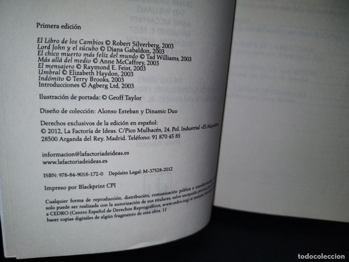 Libros: 187- EL LIBRO DE LOS CAMBIOS - ROBERT SILVERBERG - PRIMERA EDICI&Oacute;N 2003 - Foto 5