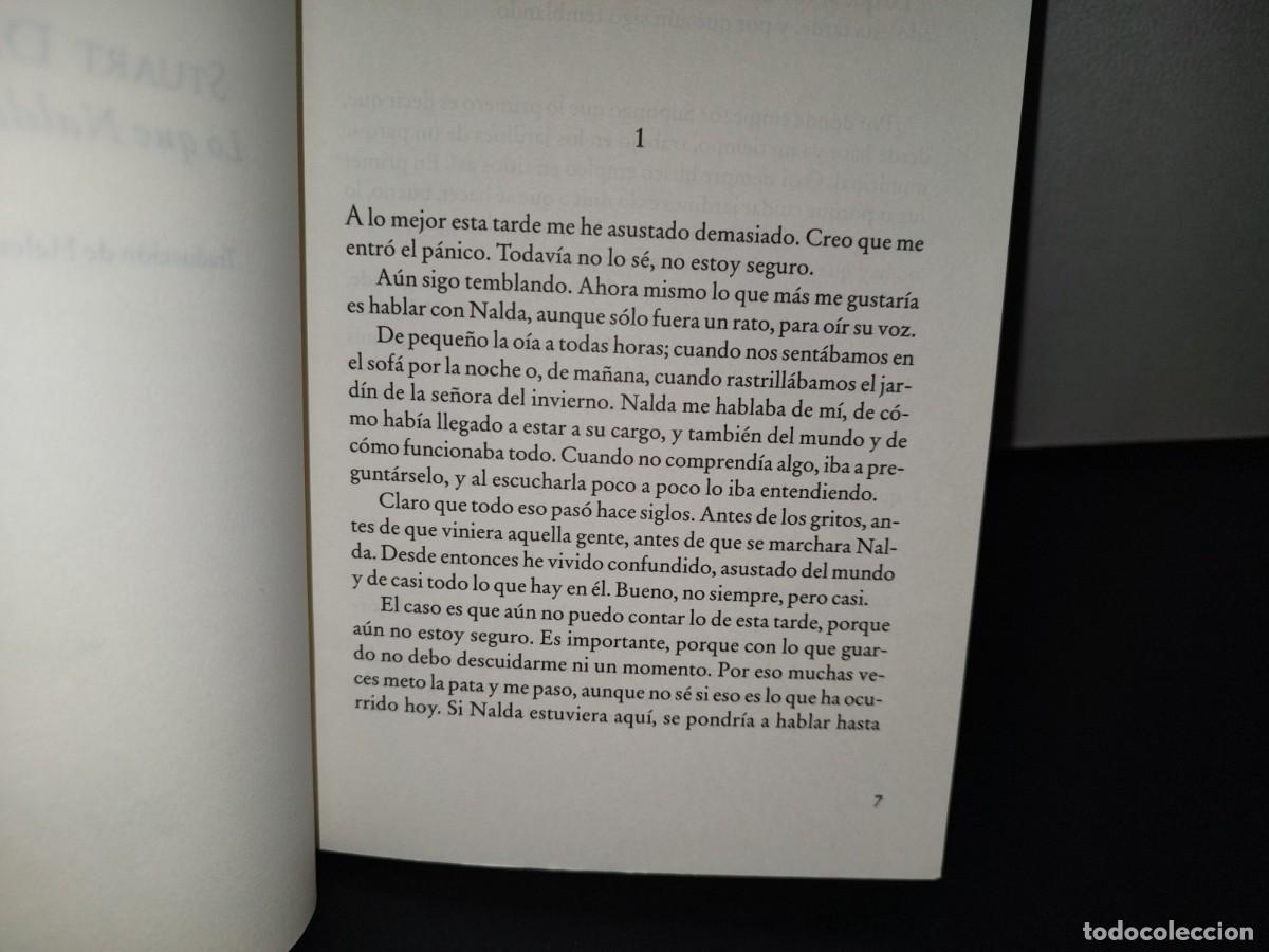 Libros: 194- LO QUE NALDA DEC&Iacute;A - STUART DAVID - PRIMERA EDICI&Oacute;N 2002 - Foto 7