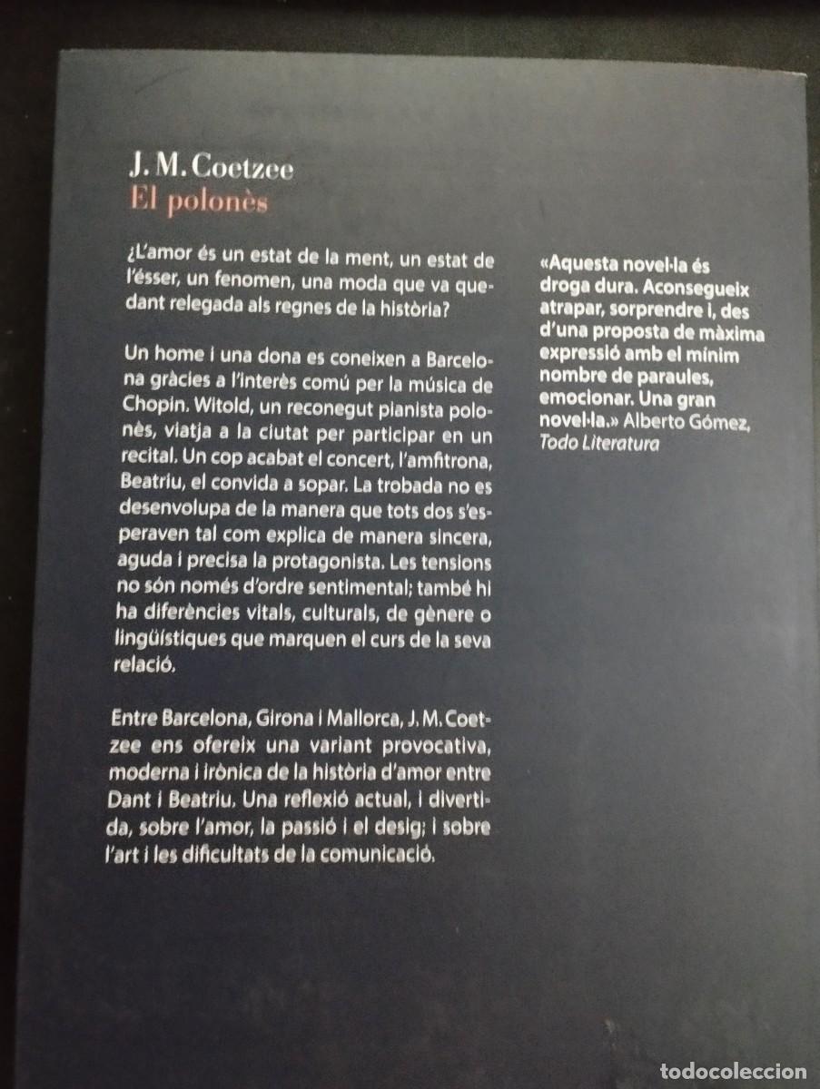 Libros: EL POLONES (edici&oacute;n en catal&aacute;n) J.M. COETZEE - Foto 2