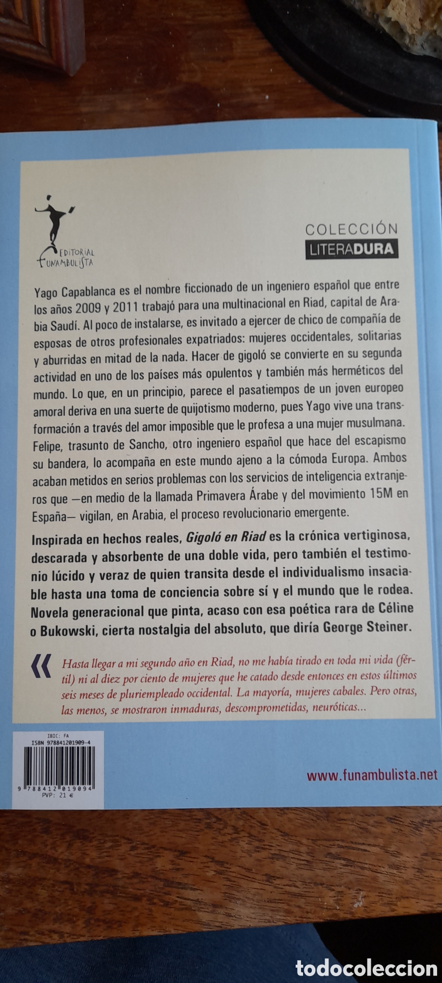Libros: Gigol&oacute; en Riad. Yago Capablanca - Foto 2
