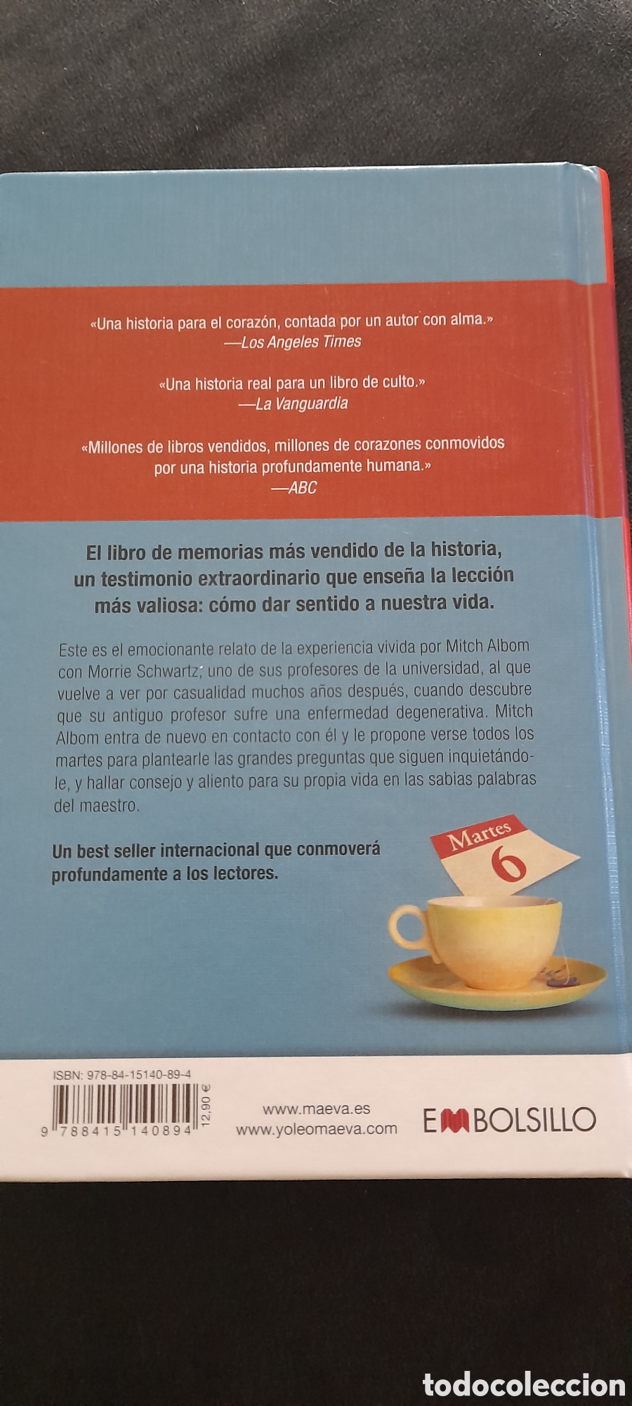 Libros: Martes con mi viejo profesor. Mitch Albom - Foto 2