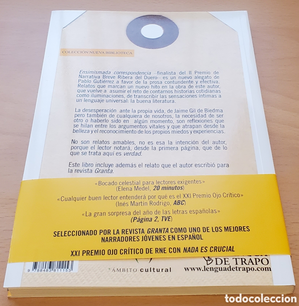 Libros: Ensimismada correspondencia - Pablo Guti&eacute;rrez - Foto 2