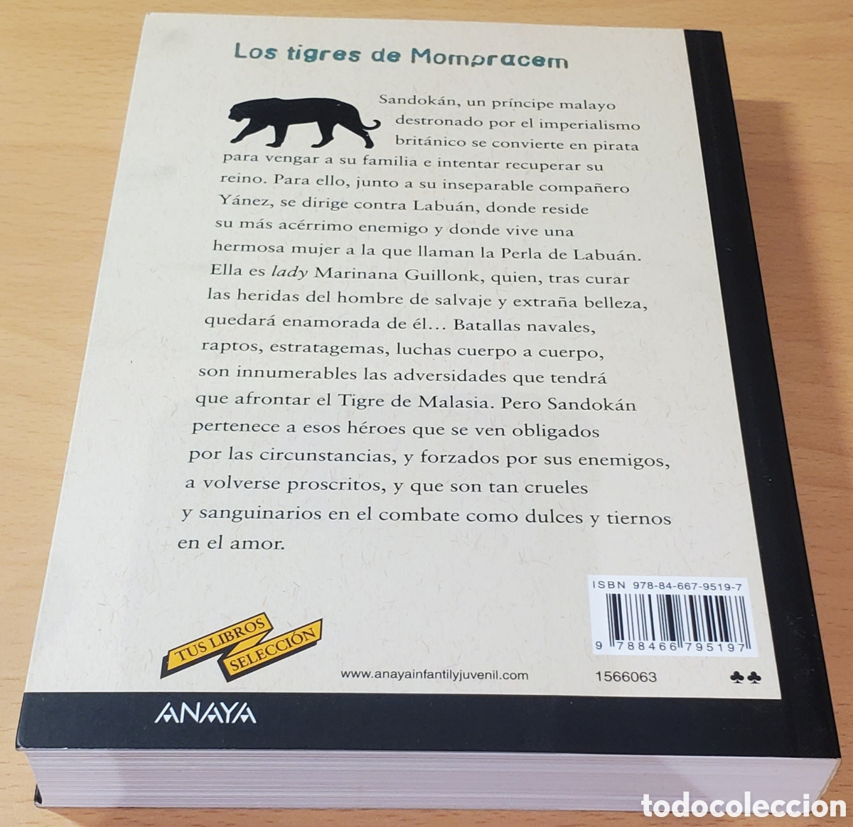 Libros: Los tigres de Mompracem - Emilio Salgari - Foto 2
