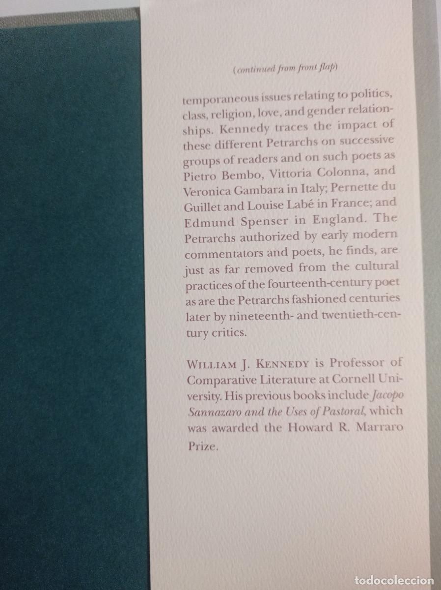 Libros: Authorizing Petrarch,William J. Kennedy Ph.D. PE,EN INGLES - Foto 6