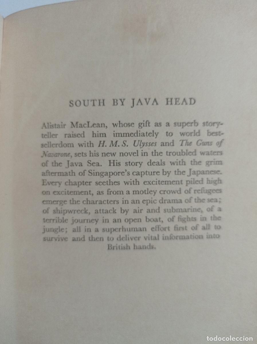 Libros: South by Java Head Alistair MacLean Editorial: Collins, London, 1958 - Foto 2