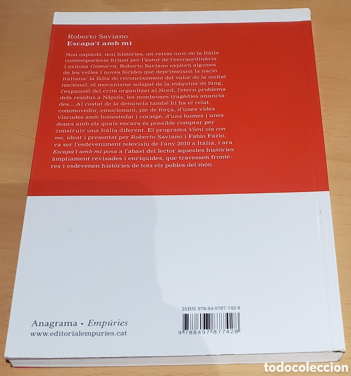 Libros: Escapat amb mi - Roberto Saviano - Foto 2