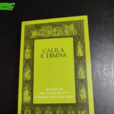 Libri: CALILA E DIMNA,E. CASTALIA EDIC.CACHO BLECUAY LACARRA