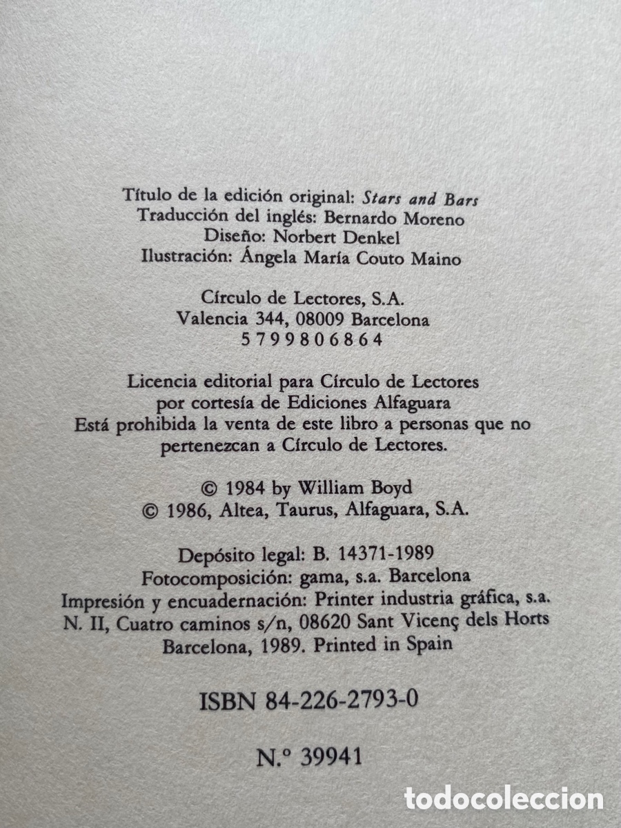 Libros: BARRAS Y ESTRELLAS William Boyd - Foto 3