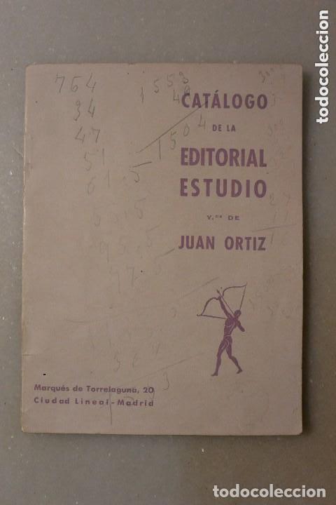 Libros: CATALOGO GENERAL LIBROS DE LA EDITORIAL ESTUDIO. A&Ntilde;OS 30 - Foto 1