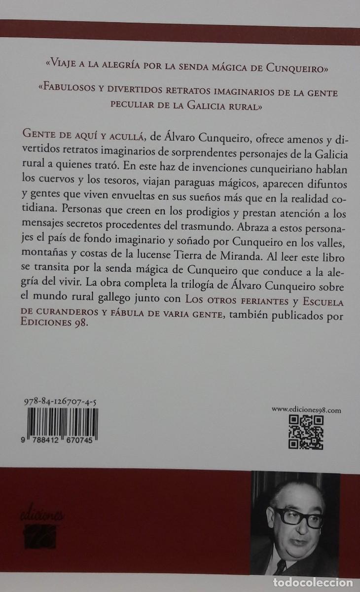 Libros: Gente de aqu&iacute; y acull&aacute;, &Aacute;lvaro Cunqueiro, Ediciones 98 - Foto 2