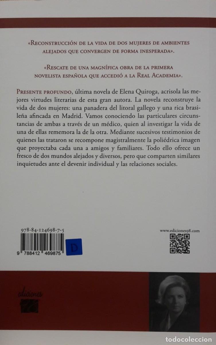 Libros: Presente profundo, Elena Quiroga, Ediciones 98 - Foto 2