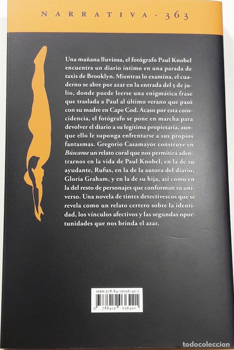 Libros: B&uacute;scame, Gregorio Casamayor, Acantilado - Foto 2