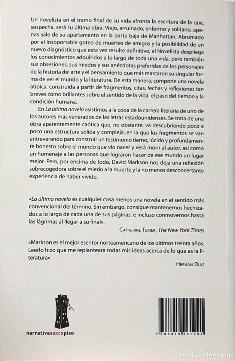 Libros: La &uacute;ltima novela, David Markson, Sexto Piso - Foto 2