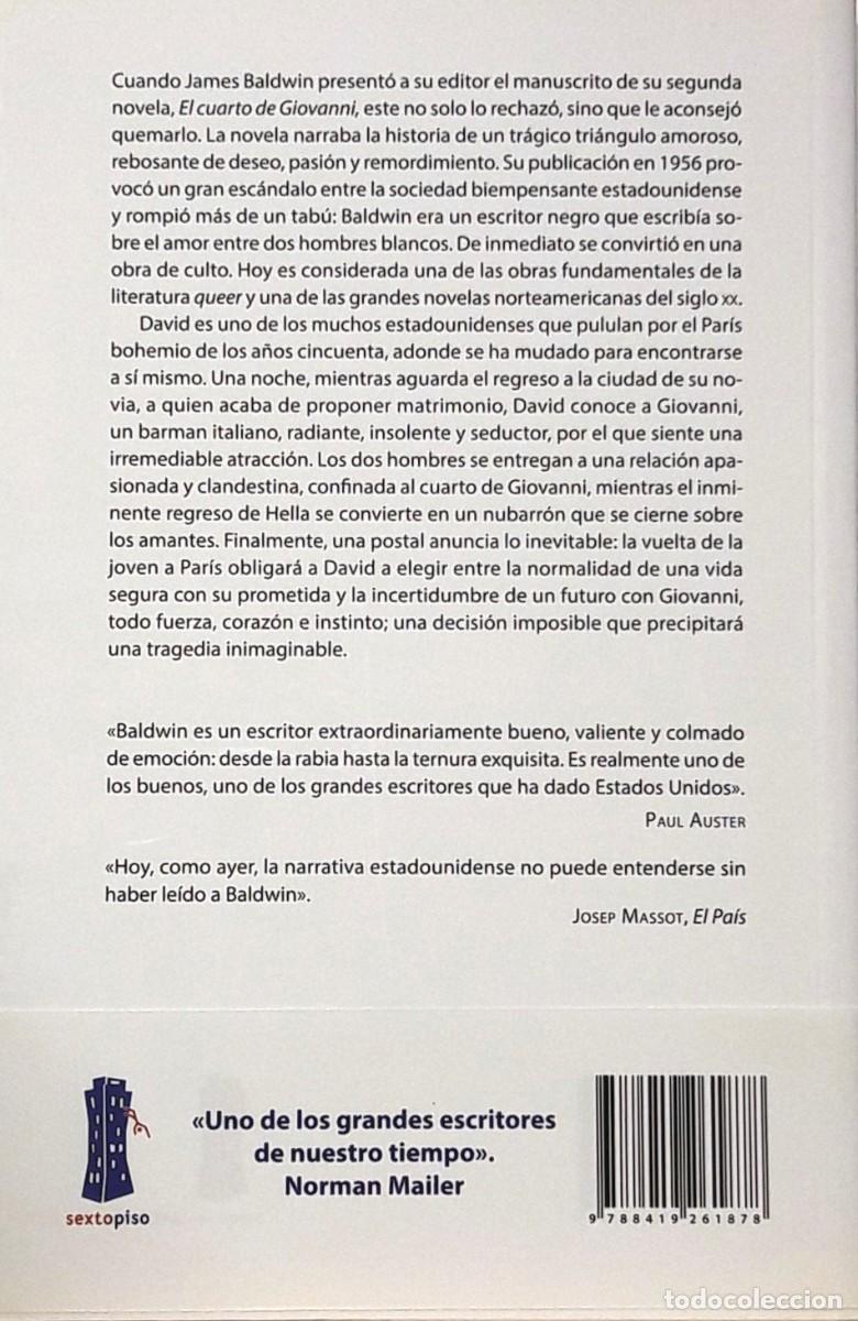 Libros: El cuarto de Giovanni, James Baldwin, Sexto Piso - Foto 2