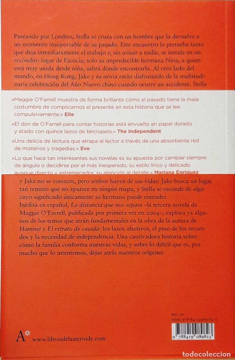 Libros: La distancia que nos separa, Maggie OFarrell, Libros de Asteroide - Foto 2