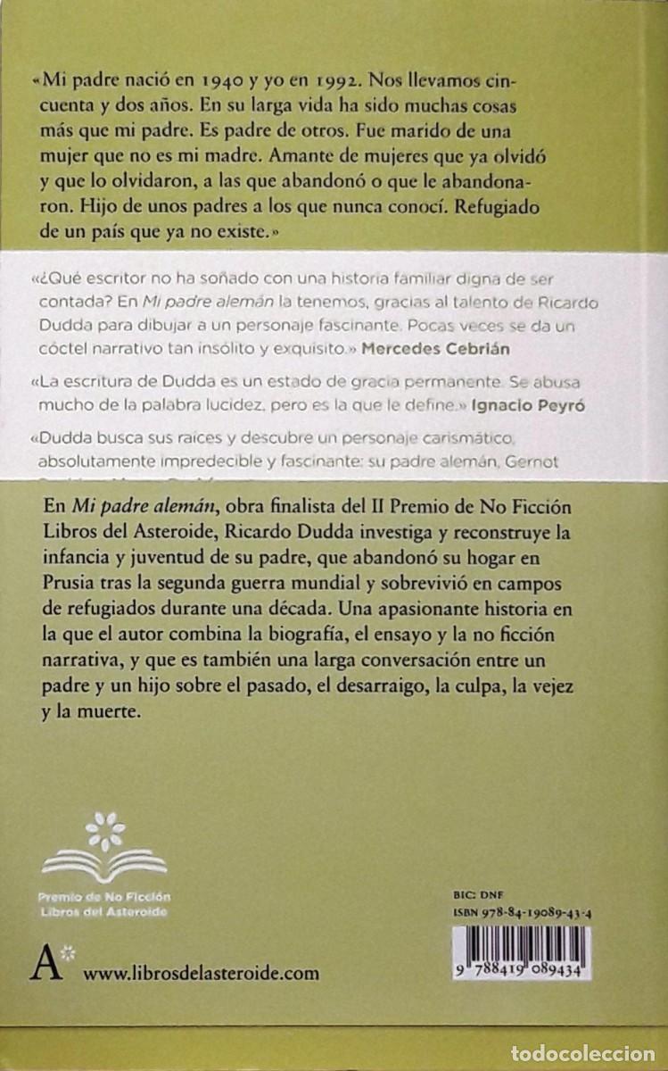 Libros: Mi padre alem&aacute;n, Ricardo Dudda, Libros del Asteroide - Foto 2