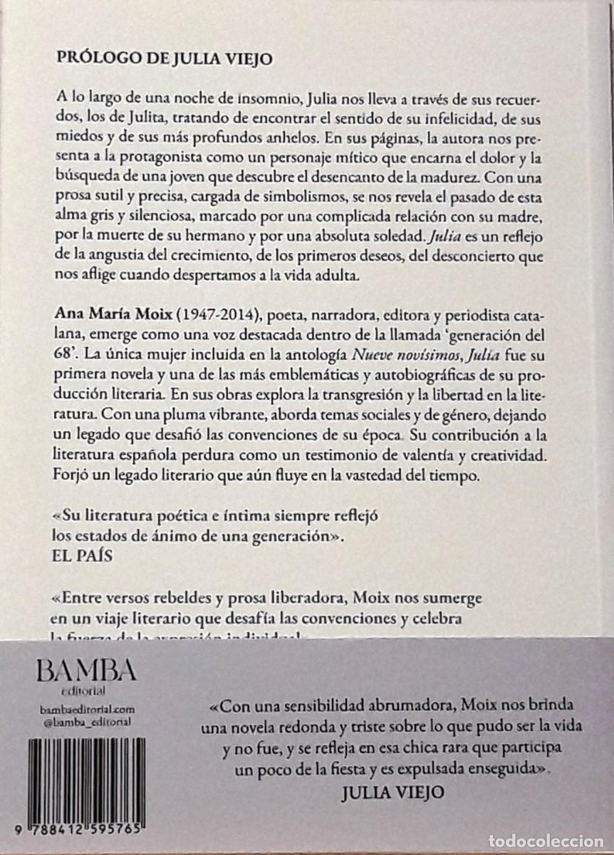 Libros: Julia, Ana maria Moix, Bamba Editorial - Foto 2