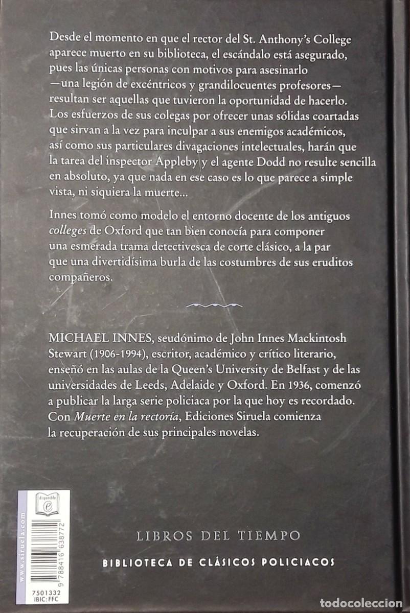 Libros: MUERTE EN LA RECTOR&Iacute;A, MICHAEL INNES, SIRUELA - Foto 2