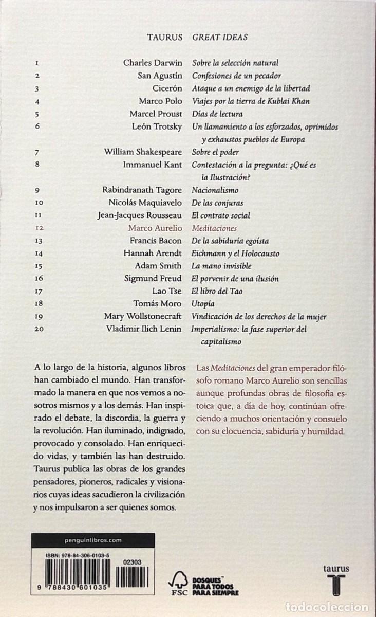 Libros: MEDITACIONES, MARCO AURELIO, TAURUS - Foto 2