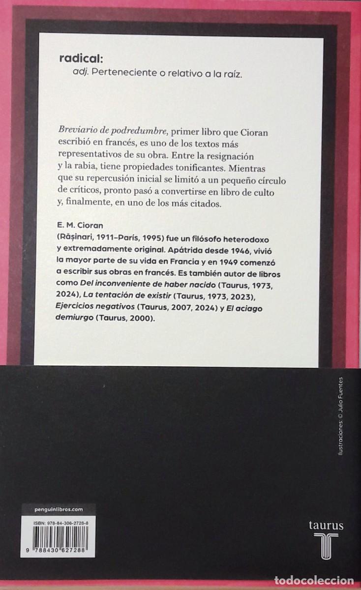 Libros: Breviario de podredumbre, E.M. Cioran, Taurus - Foto 2