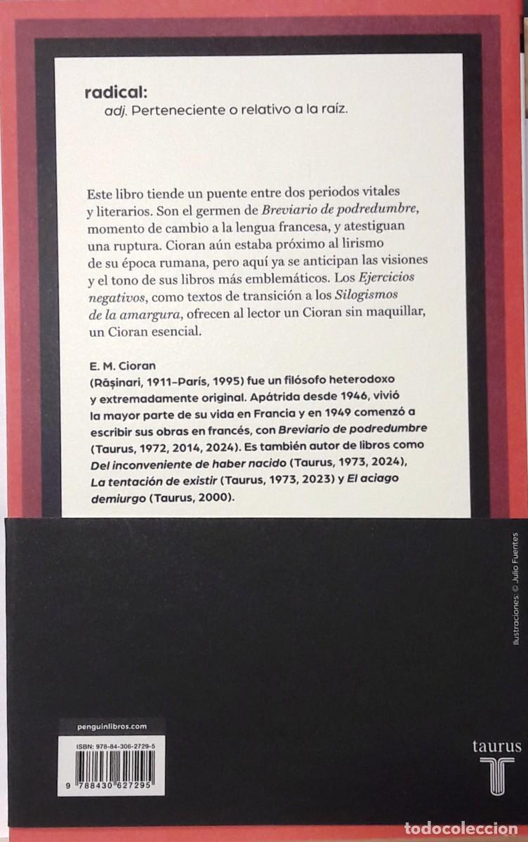 Libros: Ejercicios negativos, E. M. Cioran, Taurus - Foto 2