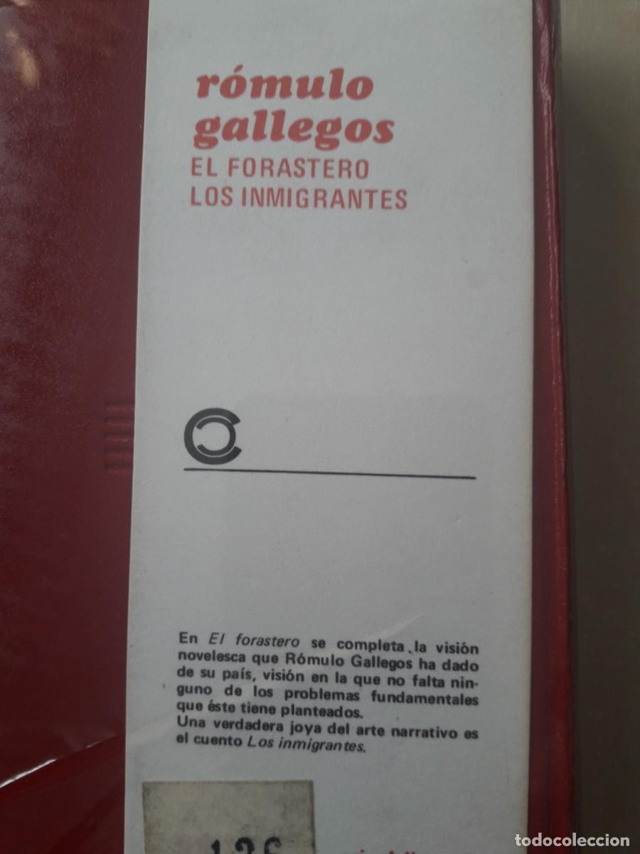 Libros: el forastero los inmigrantes R&oacute;mulo Gallegos -PRECINTADO- - Foto 1
