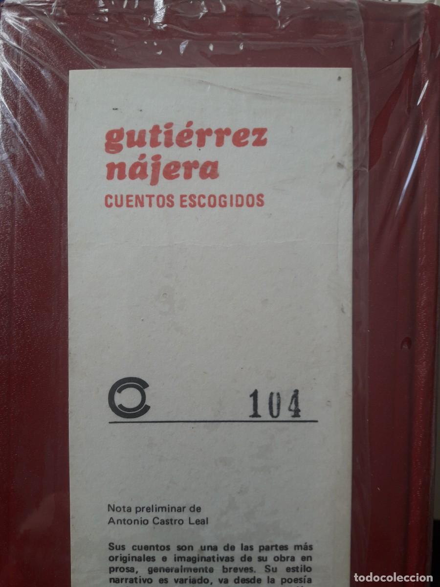 Libros: cuentos escogidos Guti&eacute;rrez N&aacute;jera -PRECINTADO- - Foto 1