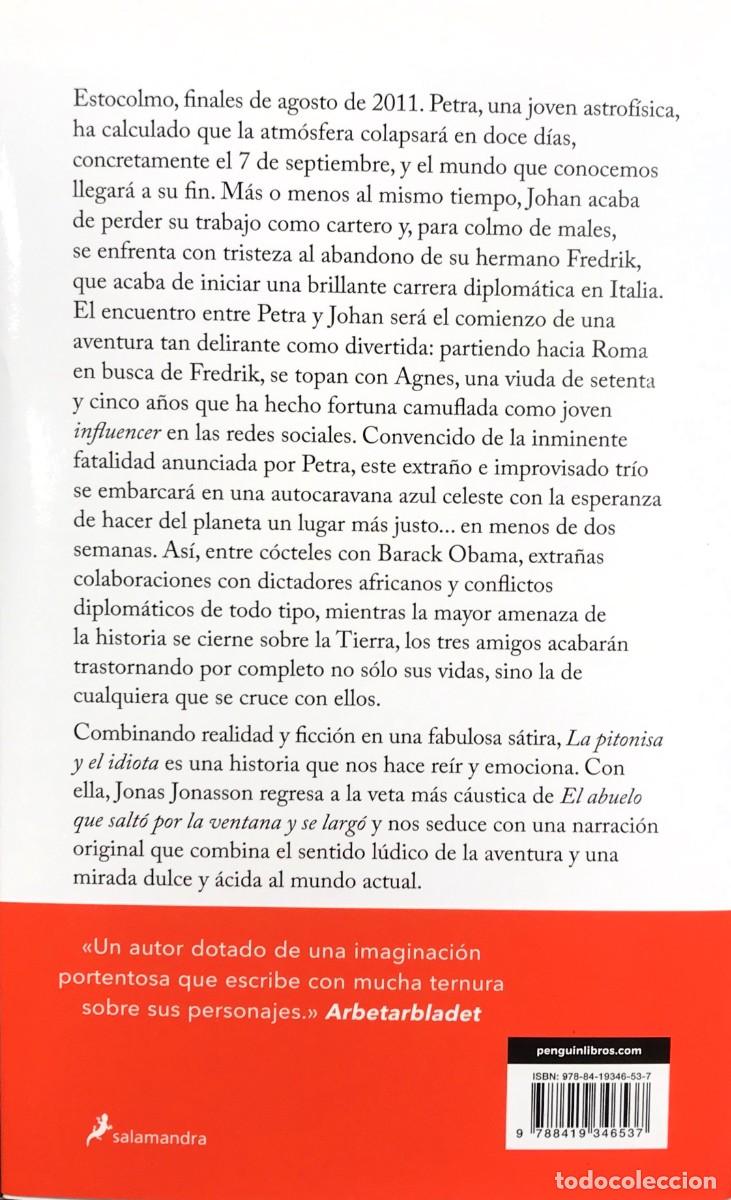 Libros: LA PITONISA Y EL IDIOTA, JONAS JONASSON, SALAMANDRA - Foto 2