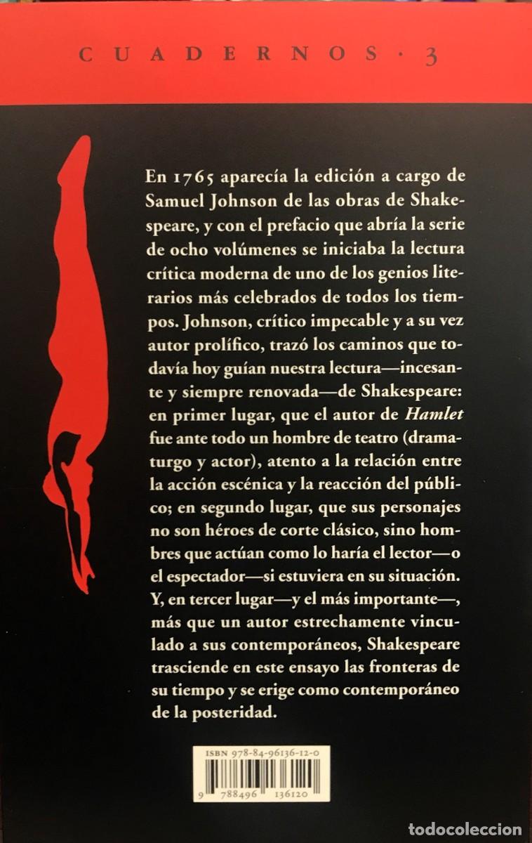 Libros: Prefacio a Shakespeare, Samuel Johnson, Acantilado - Foto 2