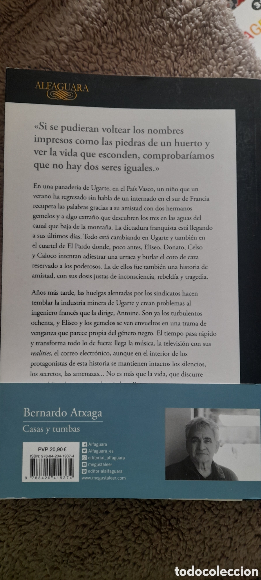 Libros: Casas y tumbas. Bernardo Altxaga - Foto 2