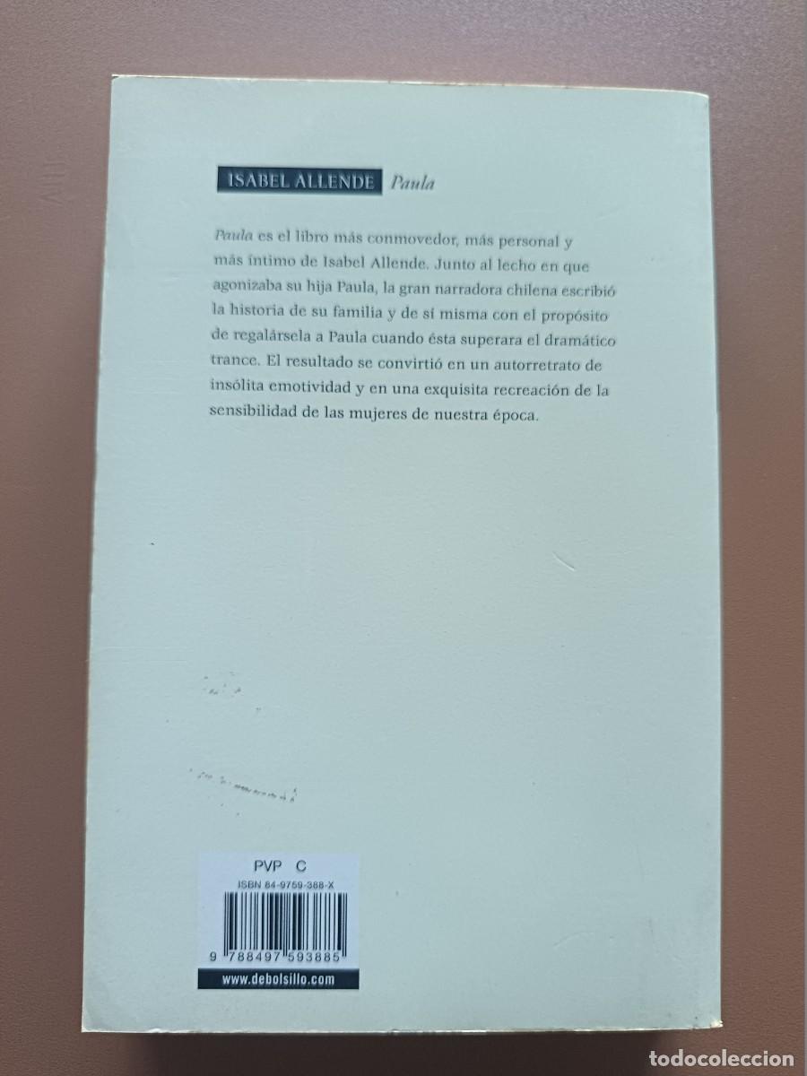 Libros: PAULA- ISABEL ALLENDE - Foto 2