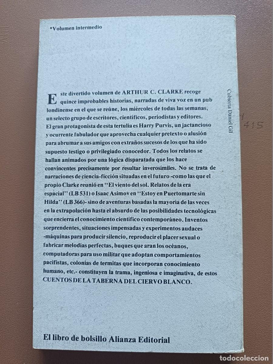 Libros: CUENTOS DE LA TABERNA DEL CIERVO BLANCO- ARTHUR C. CLARKE - Foto 2