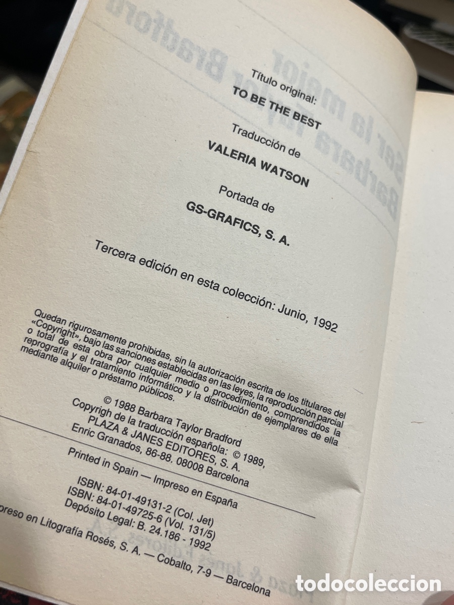 Libros: Ser la mejor | B&aacute;rbara Taylor Bradford - Foto 3