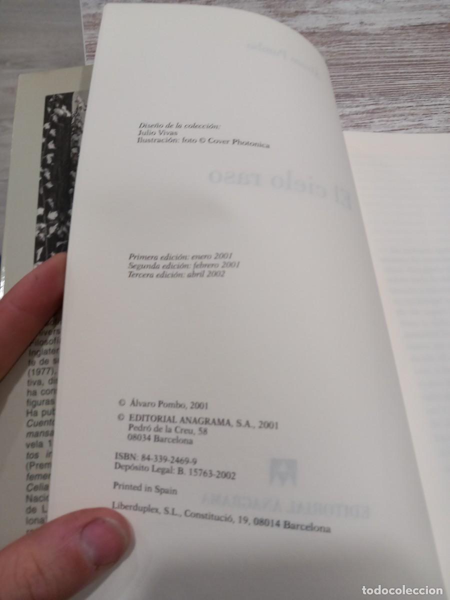 Libros: Libro El cielo Raso | &Aacute;lvaro Pombo | 2002 - Foto 3