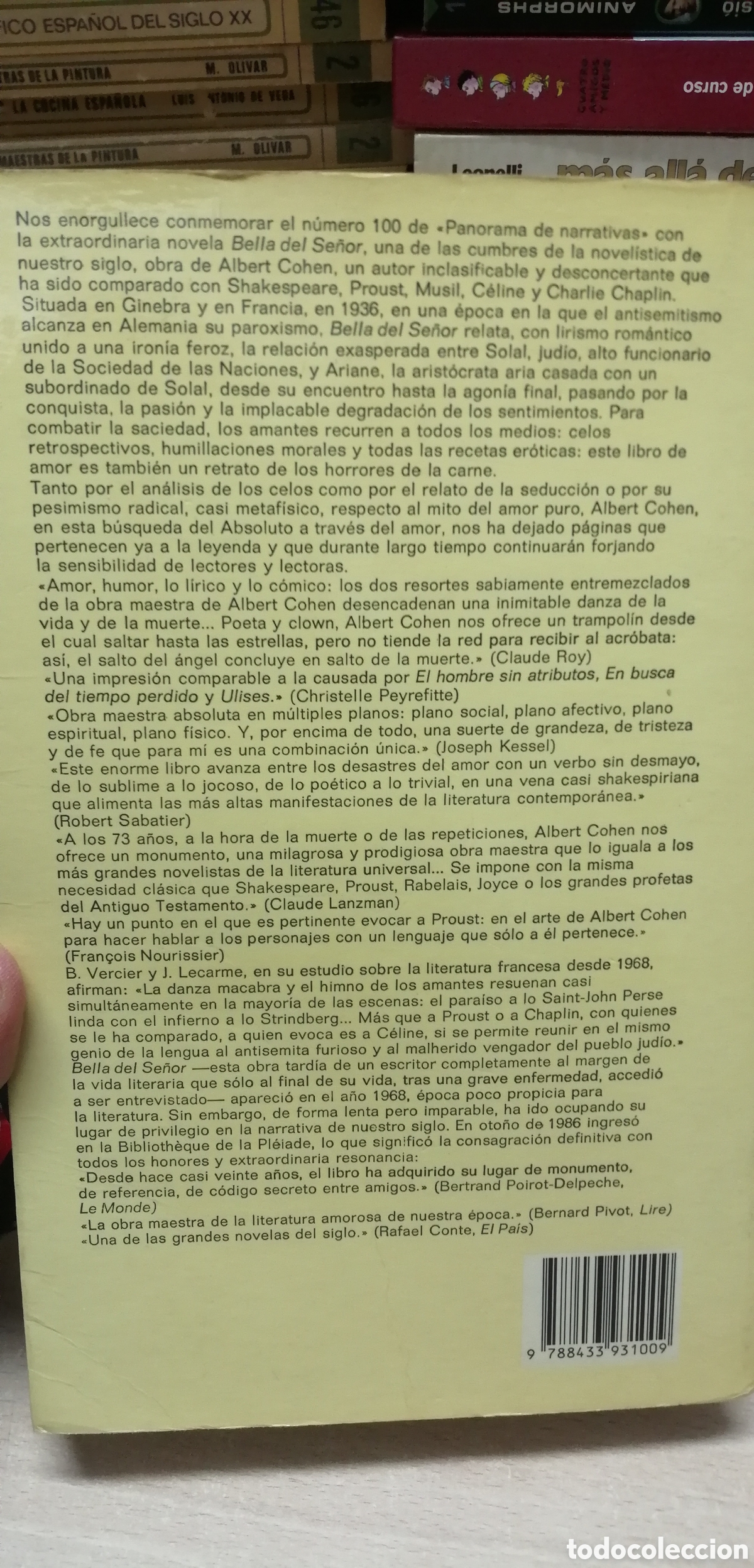Libros: Bella del se&ntilde;or Albert Cohen Editorial Anagrama N&deg;100 - Foto 4