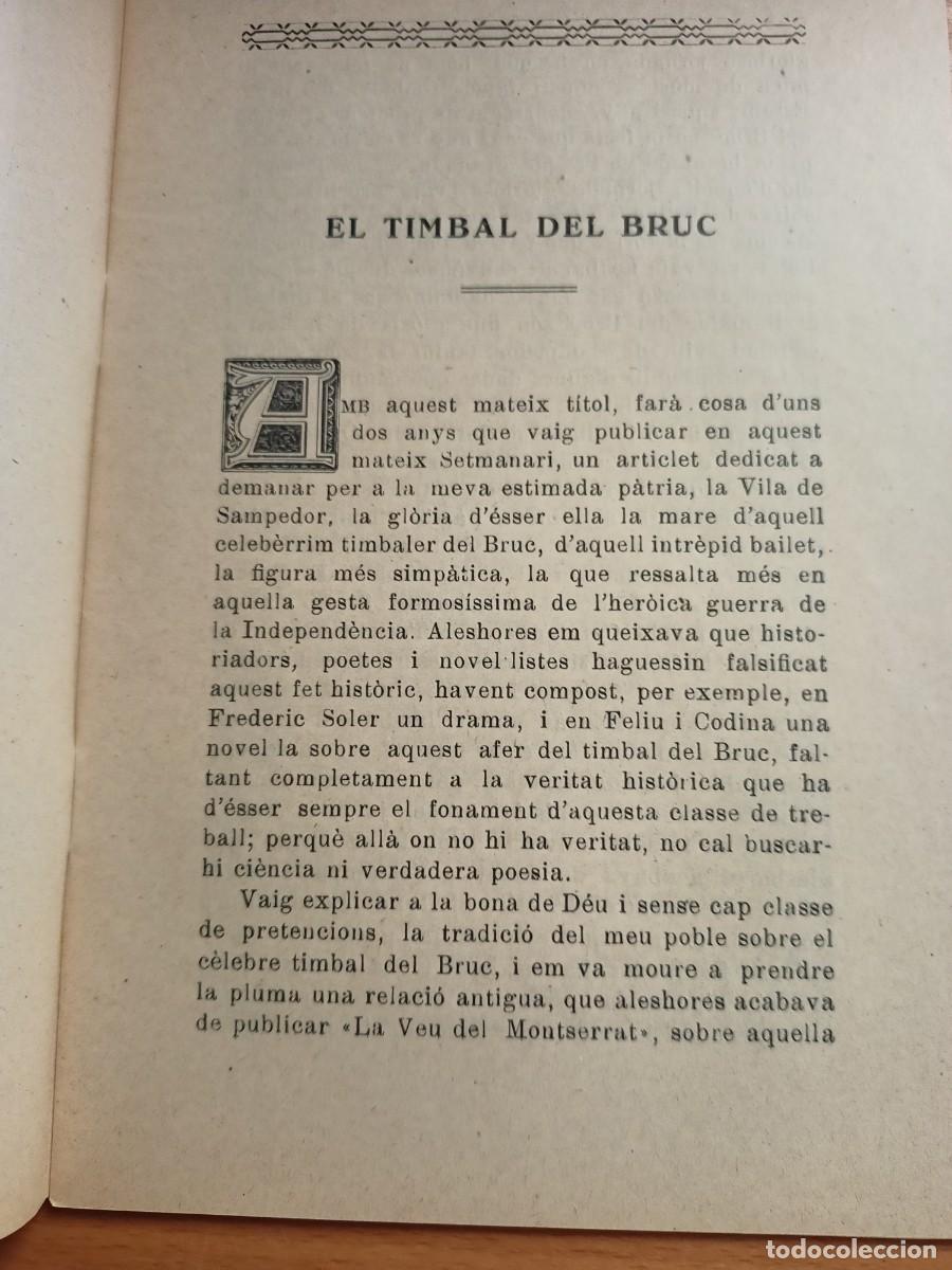 Libros: LIBRO &rdquo;EL TIMBAL DEL BRUC&rdquo; ARTICLES HISTORICS CRITICS - Foto 2