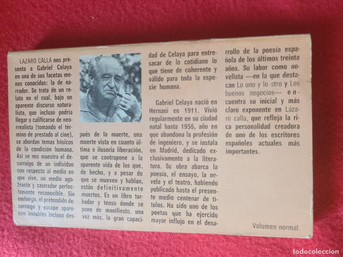 Libros: L&aacute;zaro calla. Gabriel Celaya - Foto 2
