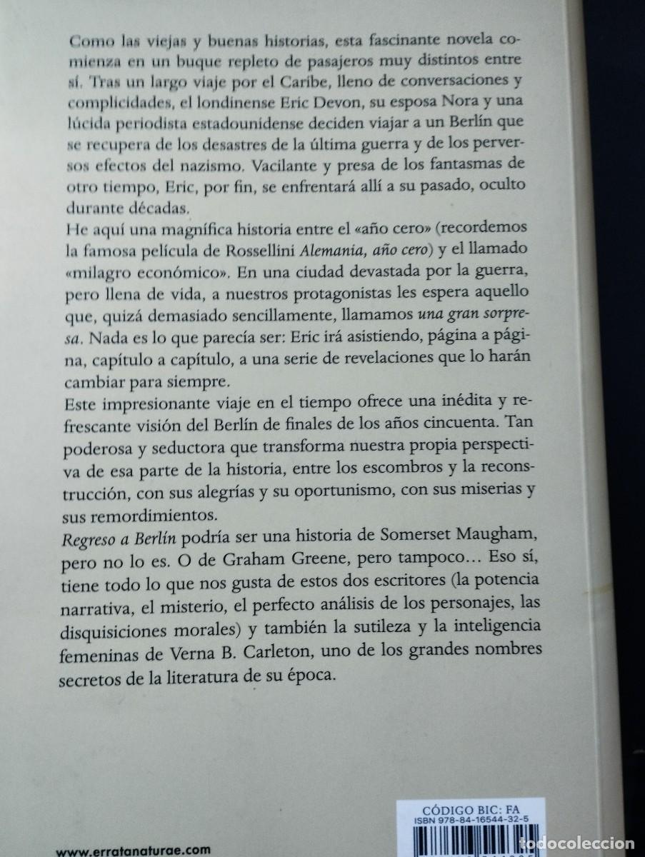 Libros: REGRESO A BERL&Iacute;N (V.CARLETON, PERIFERICA&E.NATURAE) - Foto 2